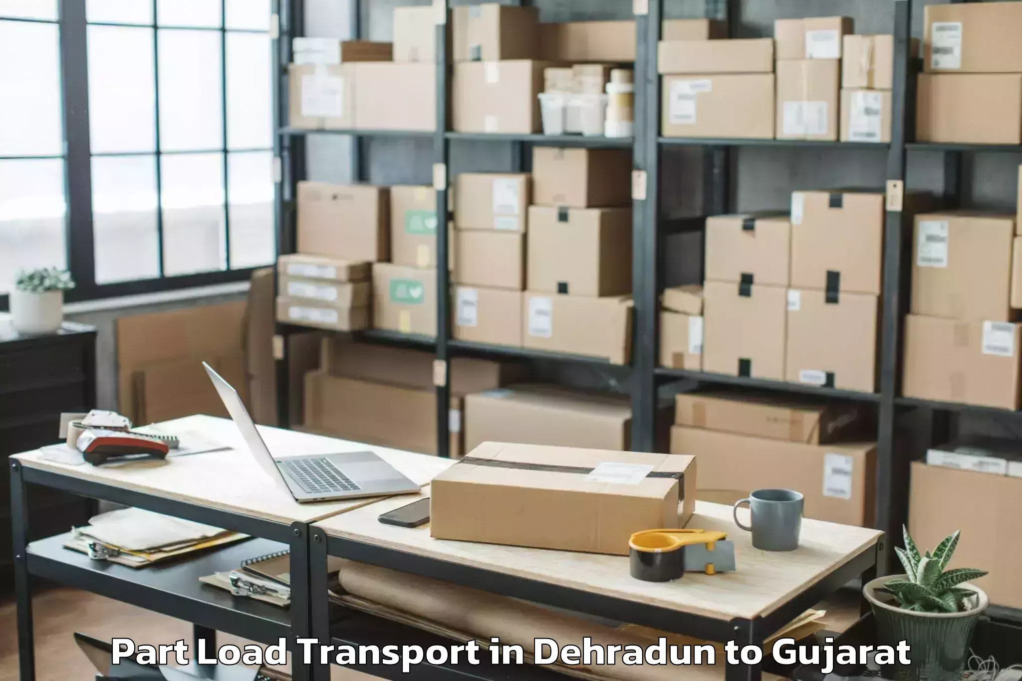 Expert Dehradun to Surendranagar Part Load Transport